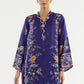 Stitched Printed Satin Shirt+ Culotte