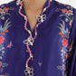Stitched Printed Satin Shirt+ Culotte