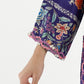 Stitched Printed Satin Shirt+ Culotte