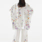 Stitched Printed Satin Shirt+  Culotte