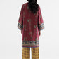 Stitched Printed Satin Shirt+ Culotte