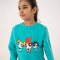 GIRLS SEA GREEN SWEATSHIRT