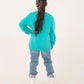 GIRLS SEA GREEN SWEATSHIRT