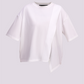 SYNCC BY J. - WHITE ASYMMETRICAL T-SHIRT
