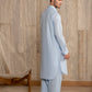 Sky Blue French Collar Kameez Shalwar - Men