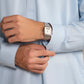 Sky Blue French Collar Kameez Shalwar - Men