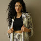STRIPPED LONG BUTTONED SHIRT