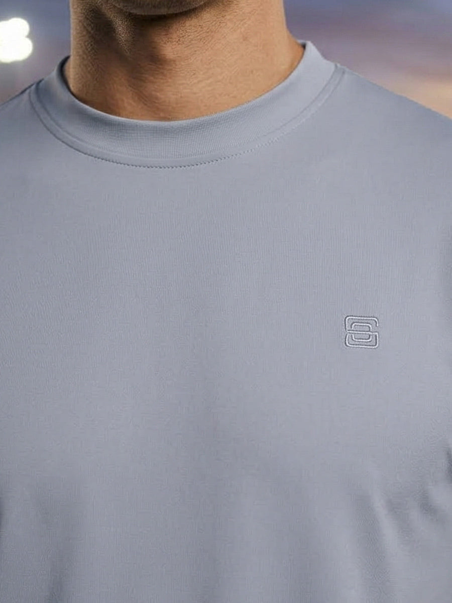 Steel Grey Performance T-Shirt (TEE-451)