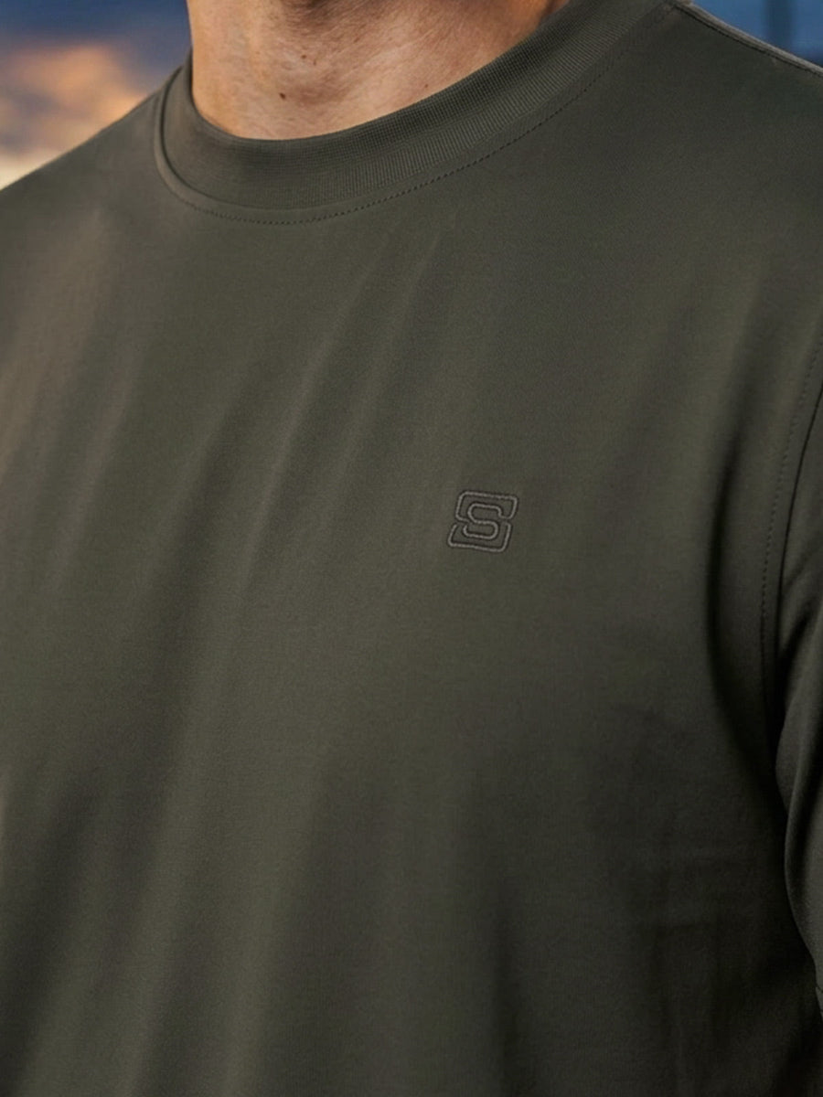 Olive Performance T-Shirt (TEE-453)