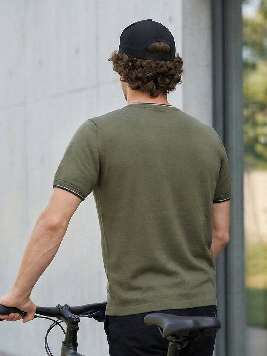 Olive Basic T-Shirt (TEE-504)