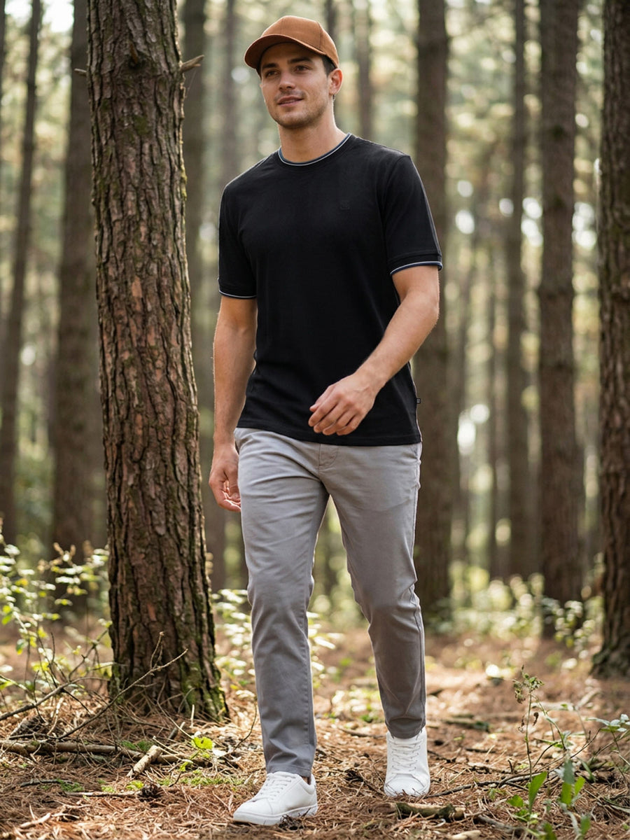 Black Basic T-Shirt (TEE-506)