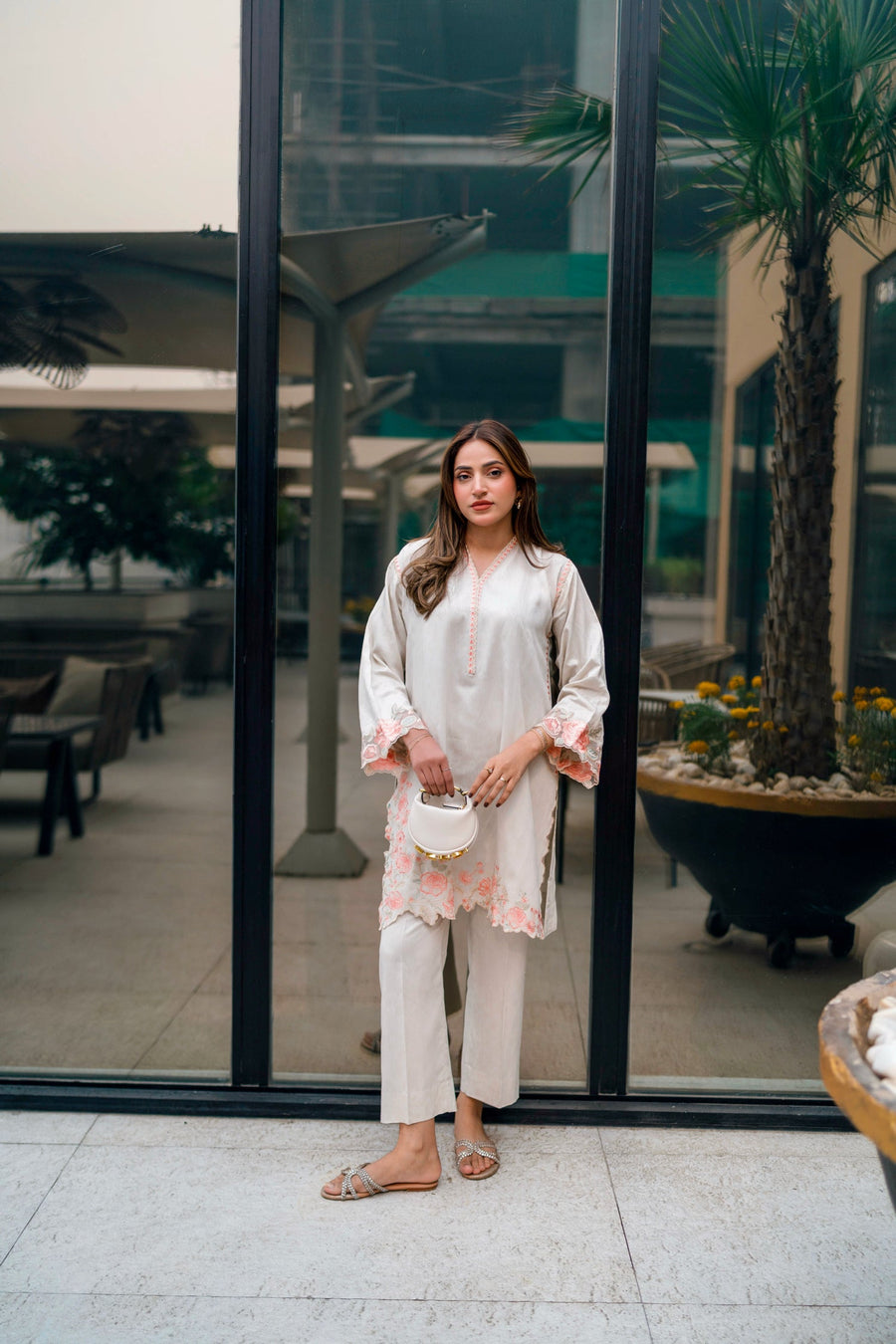02 Piece Ready to wear Embroidered Shirt & Trouser