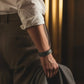 The Grit - Taupe Gray - Kara Style Leather Bracelet / Leather Cuff