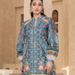 2 PIECE - PRINTED RAW SILK