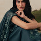 EMERALD TEAL-3PC EMBROIDERED SUIT