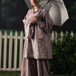 MAUVE WHISPER-3PC EMBROIDERED SUIT