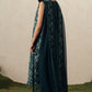 EMERALD TEAL-3PC EMBROIDERED SUIT
