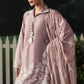 MAUVE WHISPER-3PC EMBROIDERED SUIT