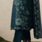 EMERALD TEAL-3PC EMBROIDERED SUIT