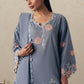 SAFRON SKY-3PC EMBROIDERED SUIT