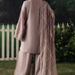 MAUVE WHISPER-3PC EMBROIDERED SUIT