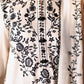 IVORY NOIR-3PC SATIN PRINTED SUIT