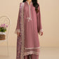 DEEP BLUSH-3PC (SHIRT, TROUSER & DUPATTA)