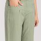 TEXTURED WIDE LEG PANTS
