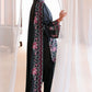 MIDNIGHT FLORA-3PC SATIN EMBROIDERED SUIT
