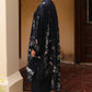 VELVET ONYX-3PC SATIN PRINTED SUIT