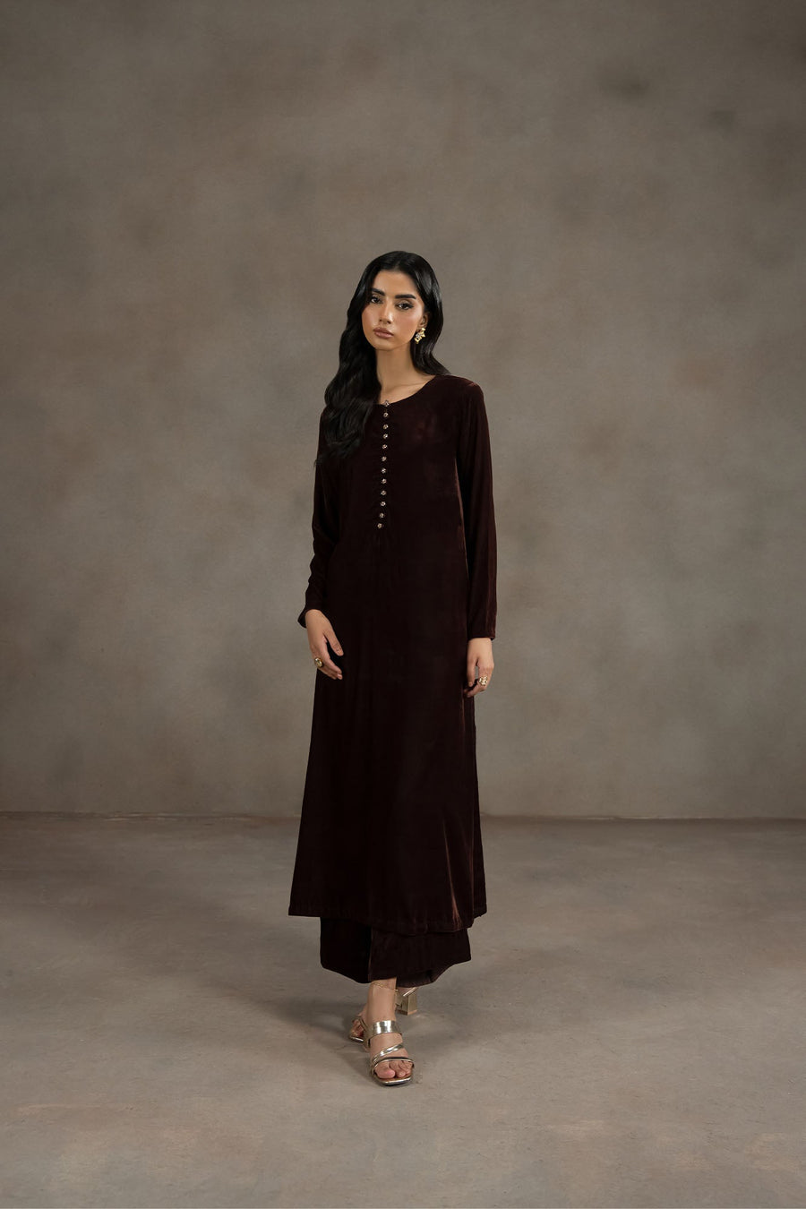 STONE BROWN-2PC (SHIRT & TROUSER)