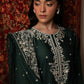 VINTAGE GREEN-3PC EMBROIDERED SUIT