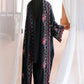 MIDNIGHT FLORA-3PC SATIN EMBROIDERED SUIT