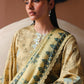 BLOOMING BLISS-3PC SATIN PRINTED SUIT