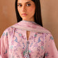 LILAC SKY-3PC SATIN PRINTED SUIT