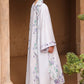 MAUVE TINT-3PC SATIN EMBROIDERED SUIT