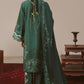 MEADOW GREEN-3PC LINEN PRINTED SUIT