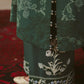 MEADOW GREEN-3PC LINEN PRINTED SUIT