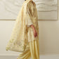 OCHRE CHARM-3 PIECE PRINTED LAWN SUIT