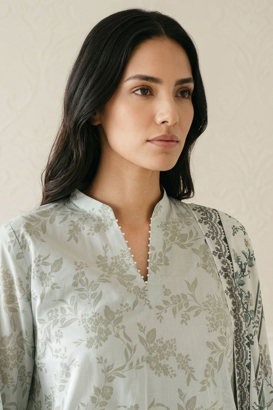 SERENE WHISPER-3 PIECE PRINTED LAWN SUIT