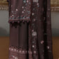 DEEP WALNUT-3PC MARINA EMBROIDERED SUIT