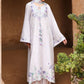 MAUVE TINT-3PC SATIN EMBROIDERED SUIT