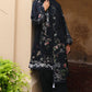 VELVET ONYX-3PC SATIN PRINTED SUIT