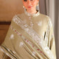 MUTED SAGE-3PC SATIN EMBROIDERED SUIT