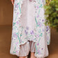 MAUVE TINT-3PC SATIN EMBROIDERED SUIT