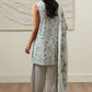 GRAY HORIZON-3 PIECE PRINTED LAWN SUIT