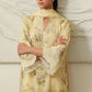 OCHRE CHARM-3 PIECE PRINTED LAWN SUIT