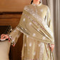 MUTED SAGE-3PC SATIN EMBROIDERED SUIT