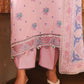 LILAC SKY-3PC SATIN PRINTED SUIT