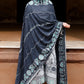 ETHNIC AZURE -3PC SATIN PRINTED SUIT